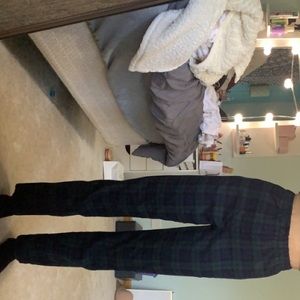 John Galt flared leg plaid pants
